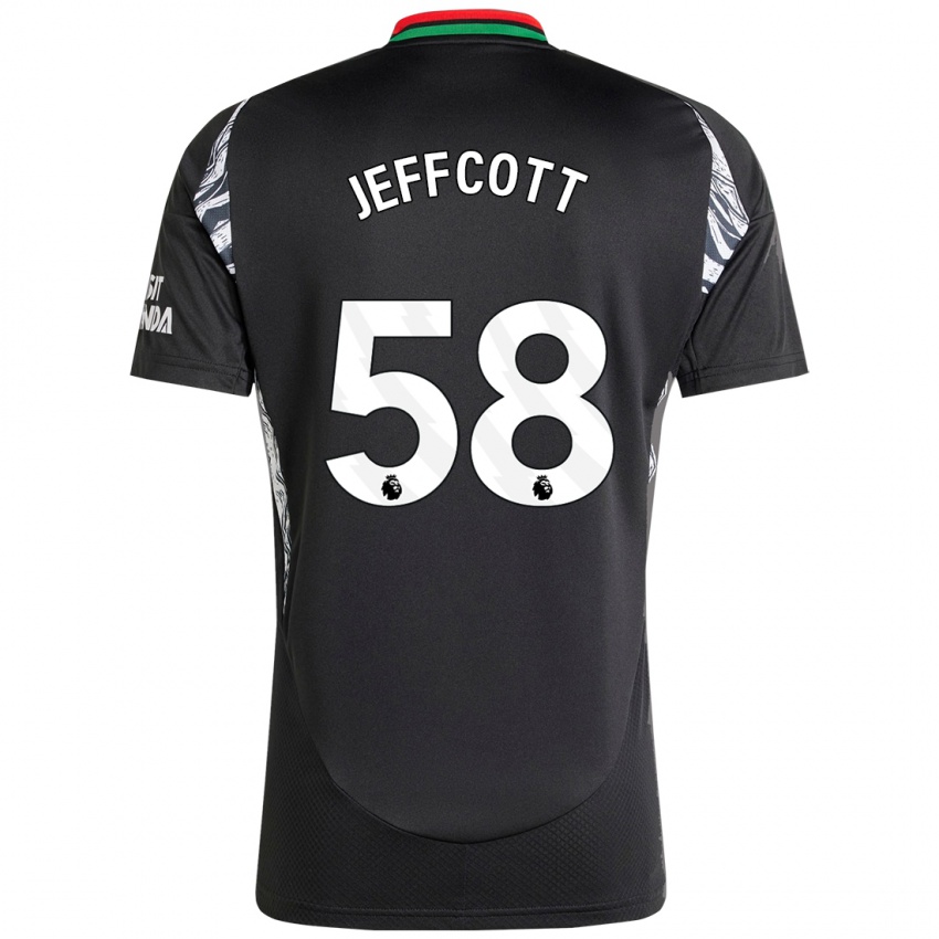 Bambino Maglia Henry Jeffcott #58 Nero Kit Gara Away 2024/25 Maglietta