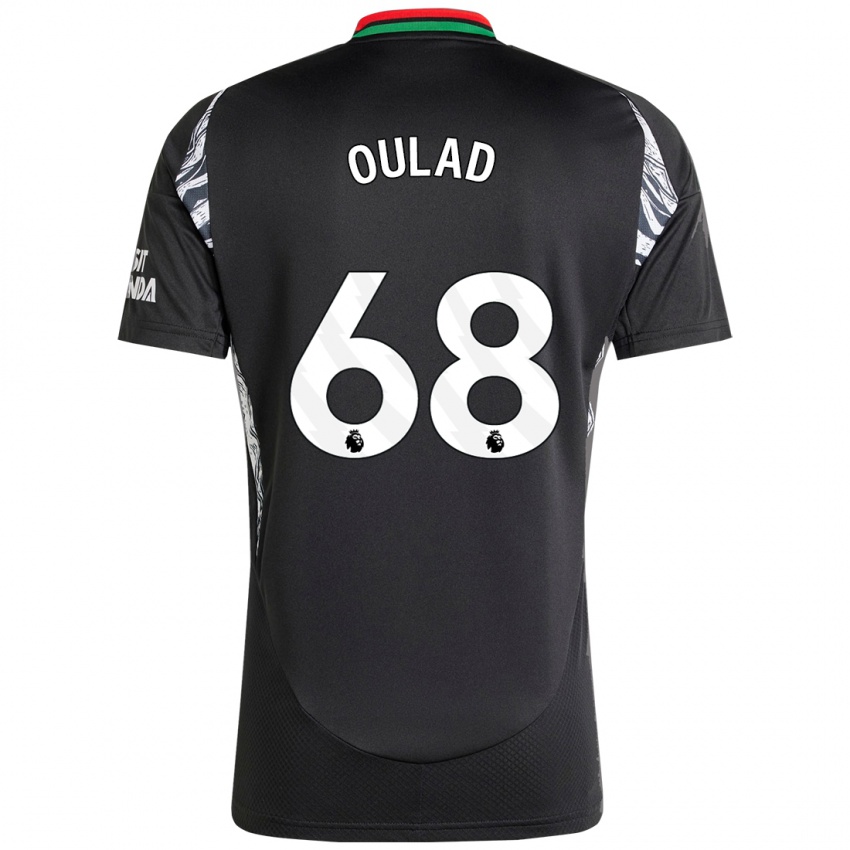 Bambino Maglia Salah-Eddine Oulad M'hand #68 Nero Kit Gara Away 2024/25 Maglietta