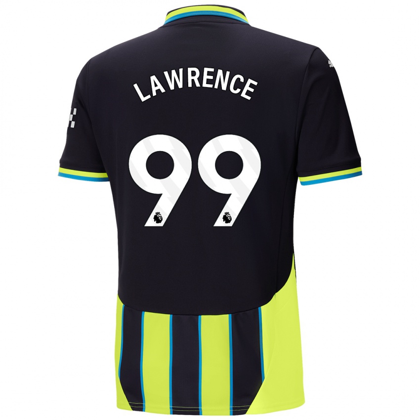 Bambino Maglia Emilio Lawrence #99 Blu Giallo Kit Gara Away 2024/25 Maglietta