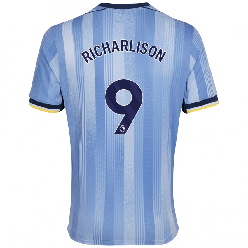 Bambino Maglia Richarlison #9 Azzurro Chiaro Kit Gara Away 2024/25 Maglietta