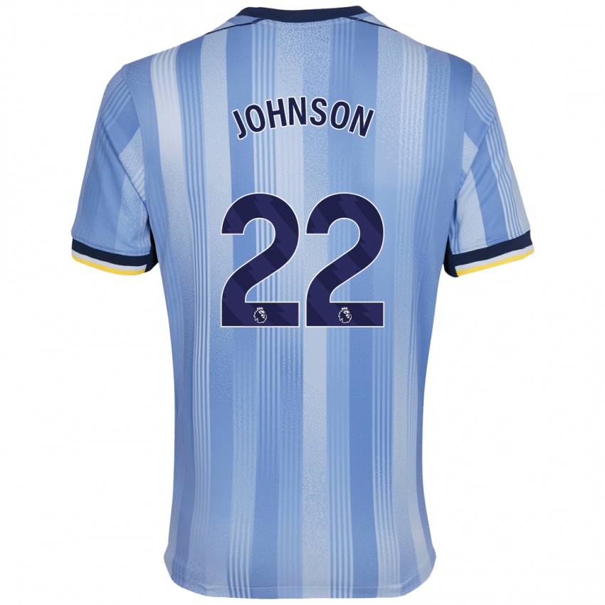 Bambino Maglia Brennan Johnson #22 Azzurro Chiaro Kit Gara Away 2024/25 Maglietta