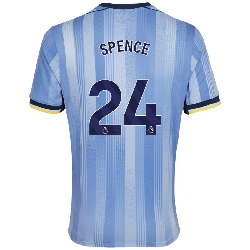 Bambino Maglia Djed Spence #24 Azzurro Chiaro Kit Gara Away 2024/25 Maglietta