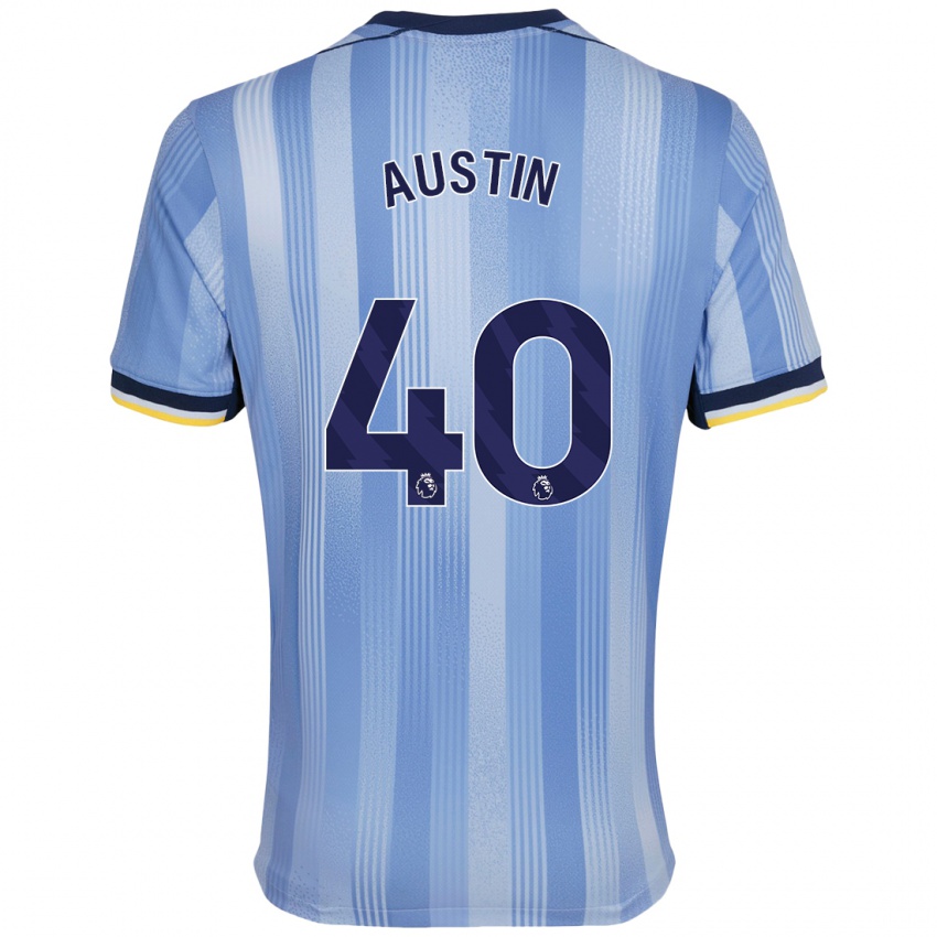 Bambino Maglia Brandon Austin #40 Azzurro Chiaro Kit Gara Away 2024/25 Maglietta