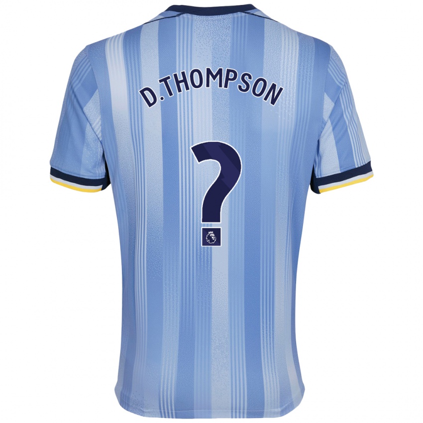 Bambino Maglia Dylan Thompson #0 Azzurro Chiaro Kit Gara Away 2024/25 Maglietta