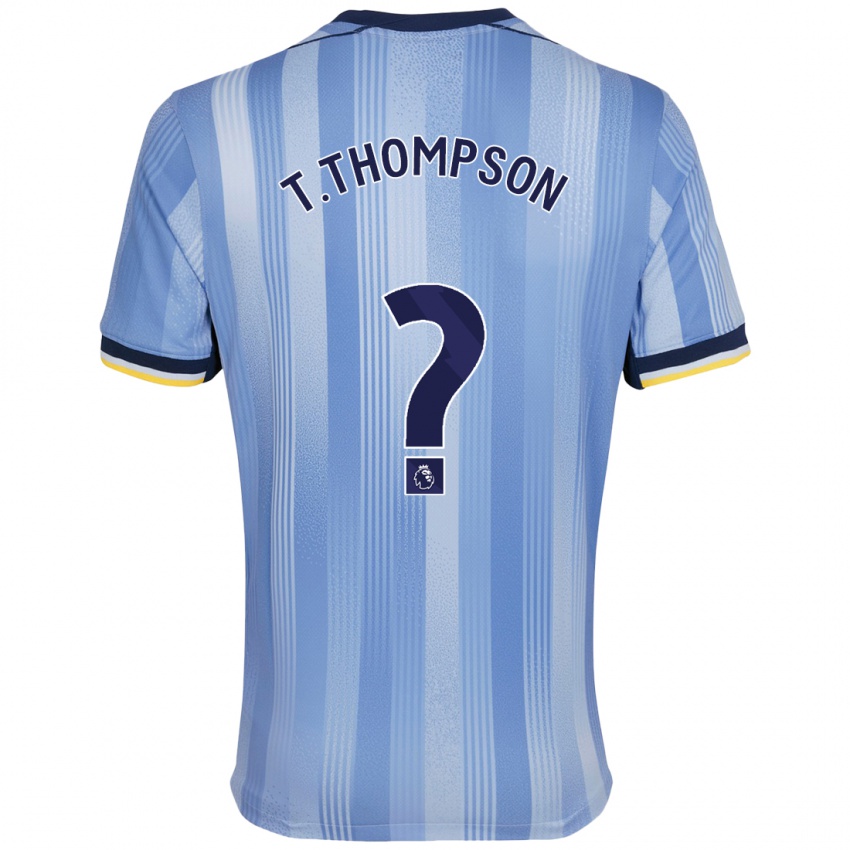 Bambino Maglia Tynan Thompson #0 Azzurro Chiaro Kit Gara Away 2024/25 Maglietta