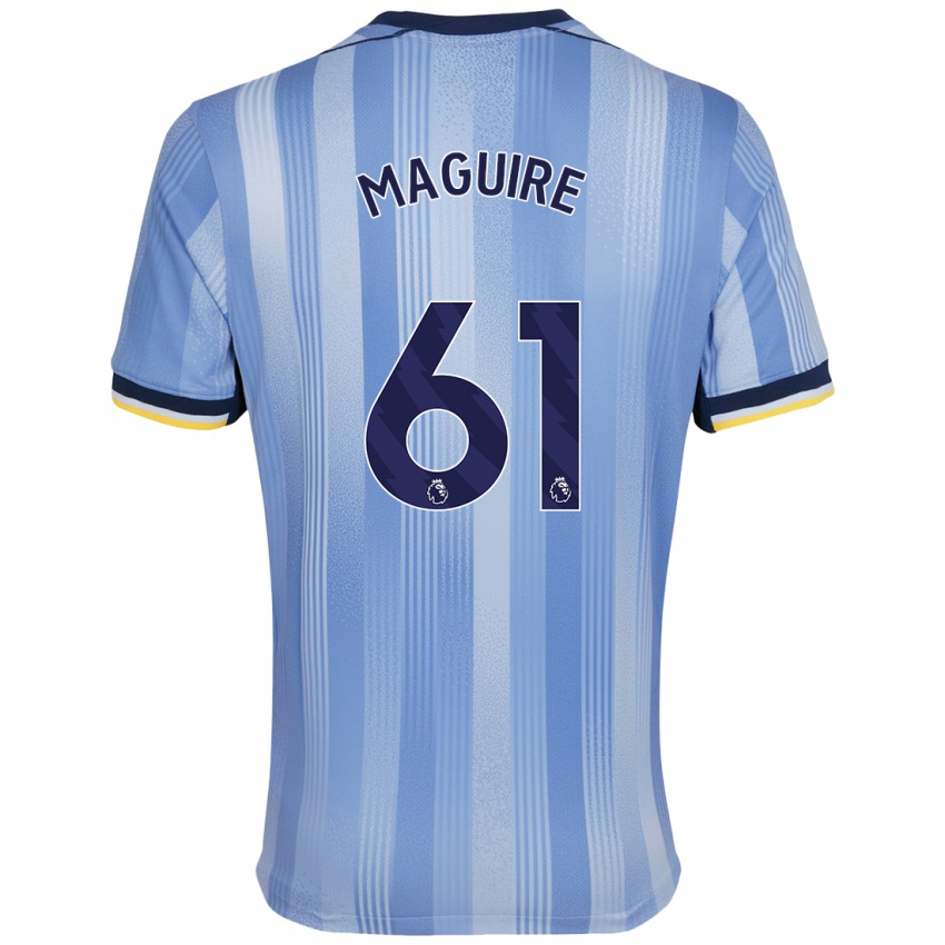 Bambino Maglia Aaron Maguire #61 Azzurro Chiaro Kit Gara Away 2024/25 Maglietta