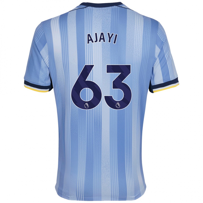 Bambino Maglia Damola Ajayi #63 Azzurro Chiaro Kit Gara Away 2024/25 Maglietta