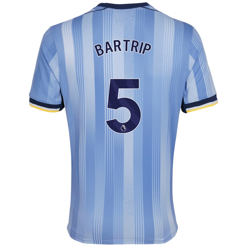 Bambino Maglia Molly Bartrip #5 Azzurro Chiaro Kit Gara Away 2024/25 Maglietta