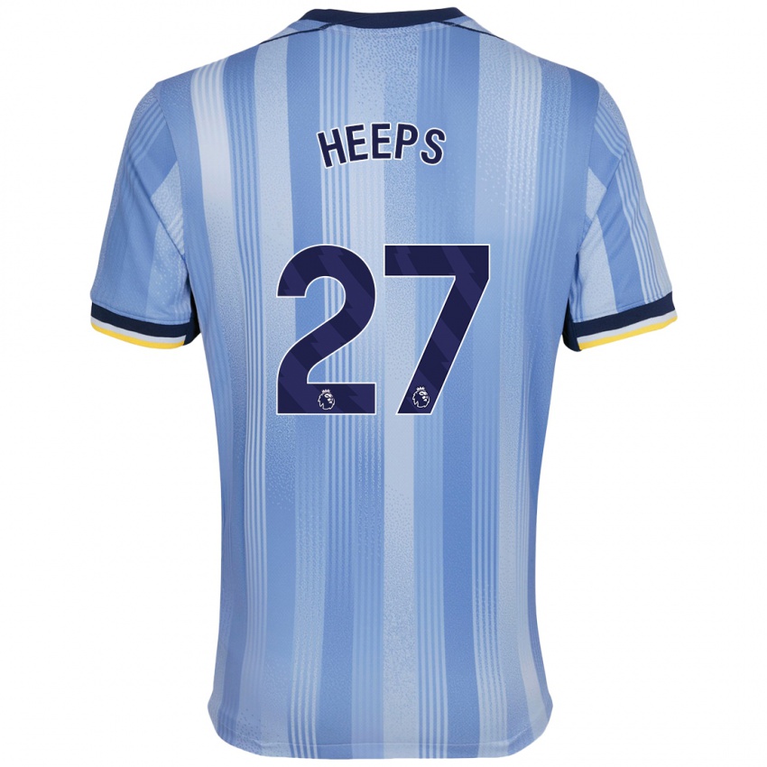 Bambino Maglia Eleanor Heeps #27 Azzurro Chiaro Kit Gara Away 2024/25 Maglietta