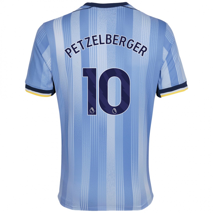 Bambino Maglia Ramona Petzelberger #10 Azzurro Chiaro Kit Gara Away 2024/25 Maglietta