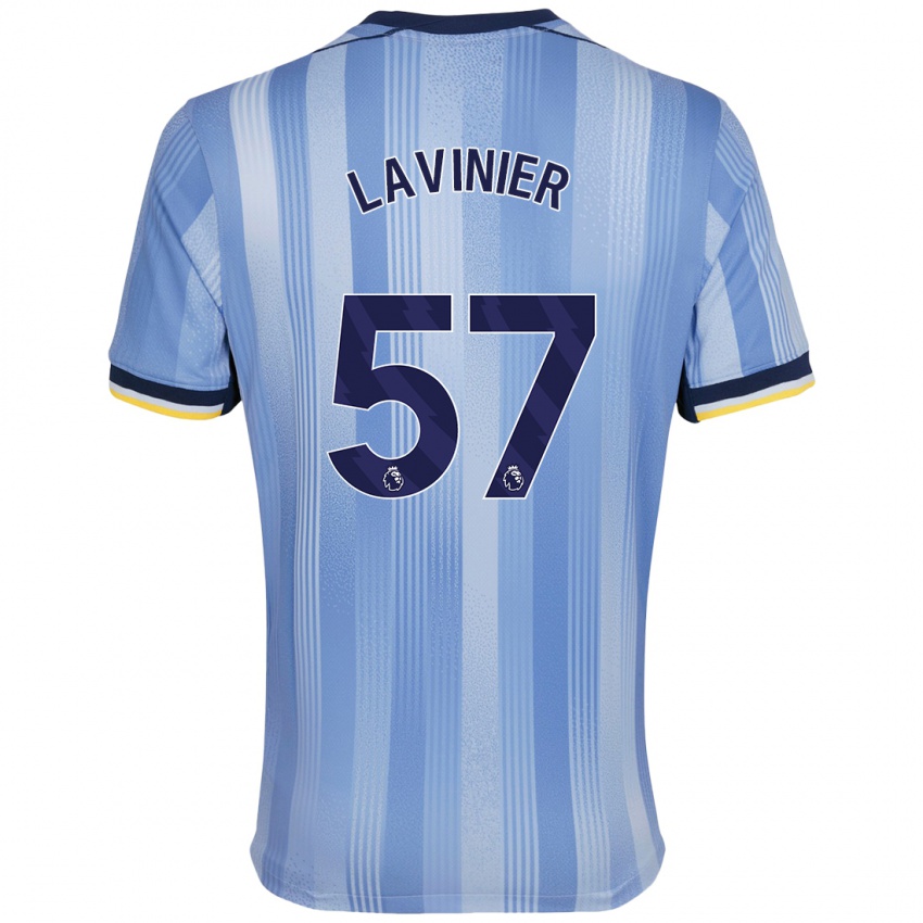 Bambino Maglia Marcel Lavinier #57 Azzurro Chiaro Kit Gara Away 2024/25 Maglietta