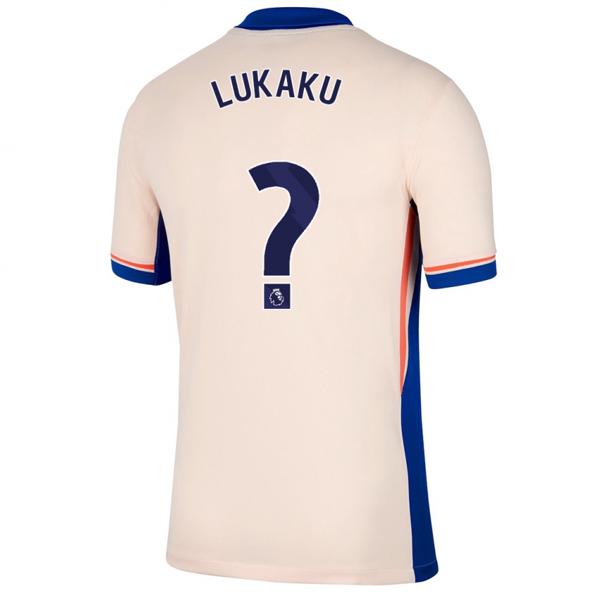 Bambino Maglia Romelu Lukaku #0 Beige Chiaro Kit Gara Away 2024/25 Maglietta