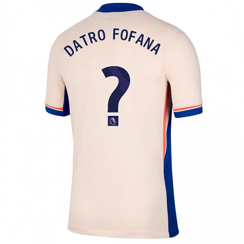 Bambino Maglia David Datro Fofana #0 Beige Chiaro Kit Gara Away 2024/25 Maglietta