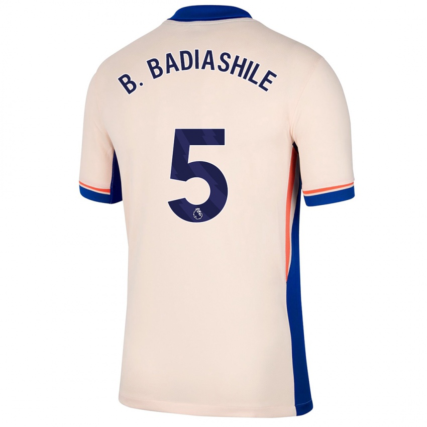 Bambino Maglia Benoît Badiashile #5 Beige Chiaro Kit Gara Away 2024/25 Maglietta