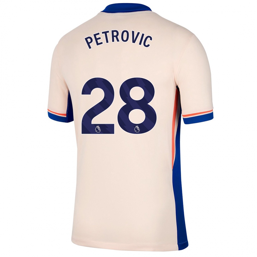 Bambino Maglia Djordje Petrovic #28 Beige Chiaro Kit Gara Away 2024/25 Maglietta