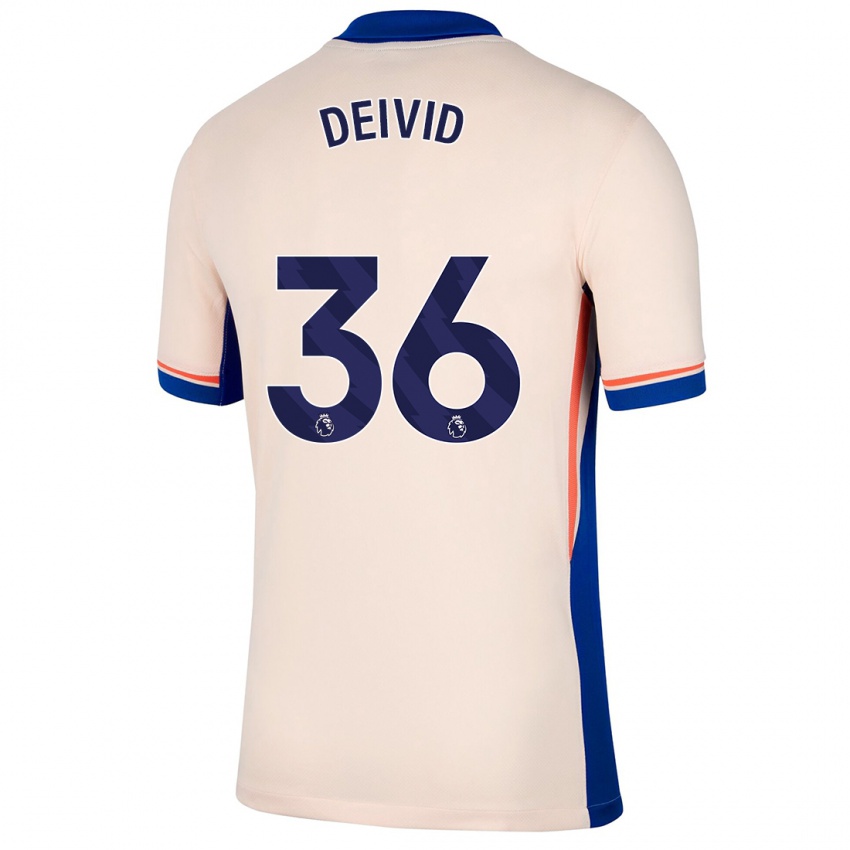 Bambino Maglia Deivid Washington #36 Beige Chiaro Kit Gara Away 2024/25 Maglietta