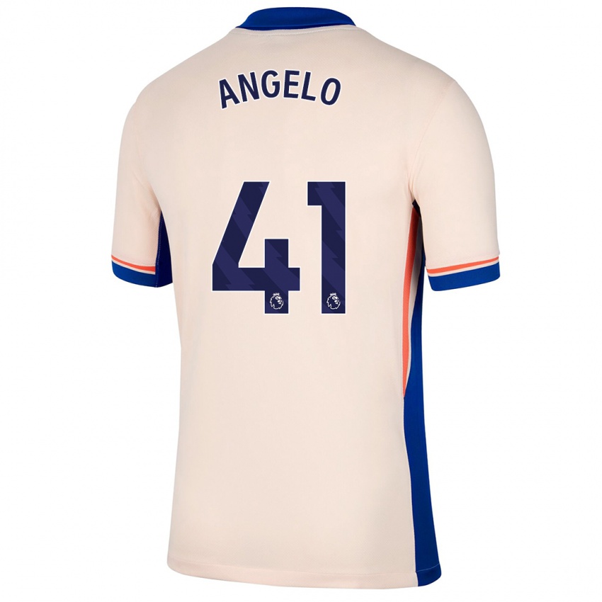 Bambino Maglia Ângelo #41 Beige Chiaro Kit Gara Away 2024/25 Maglietta