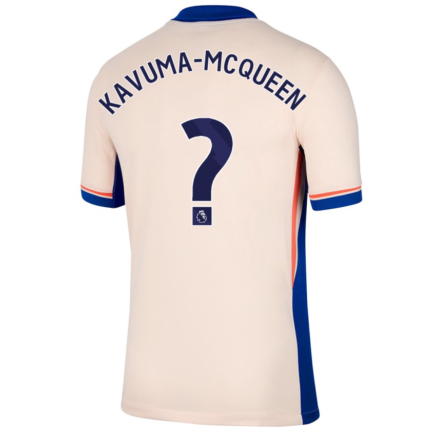 Bambino Maglia Ryan Kavuma-Mcqueen #0 Beige Chiaro Kit Gara Away 2024/25 Maglietta