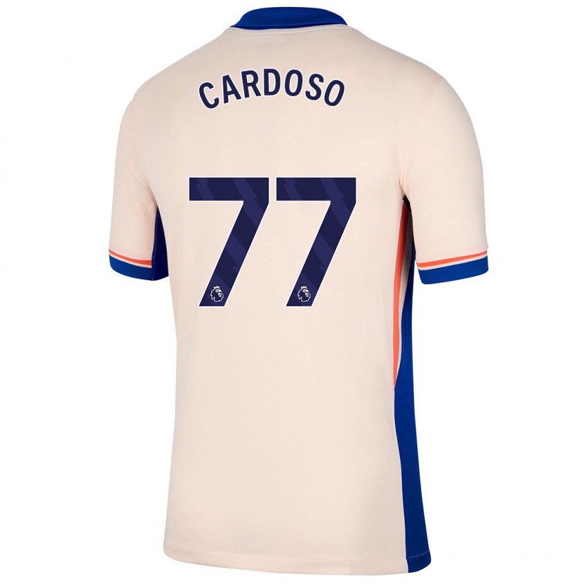 Bambino Maglia Leo Cardoso #77 Beige Chiaro Kit Gara Away 2024/25 Maglietta