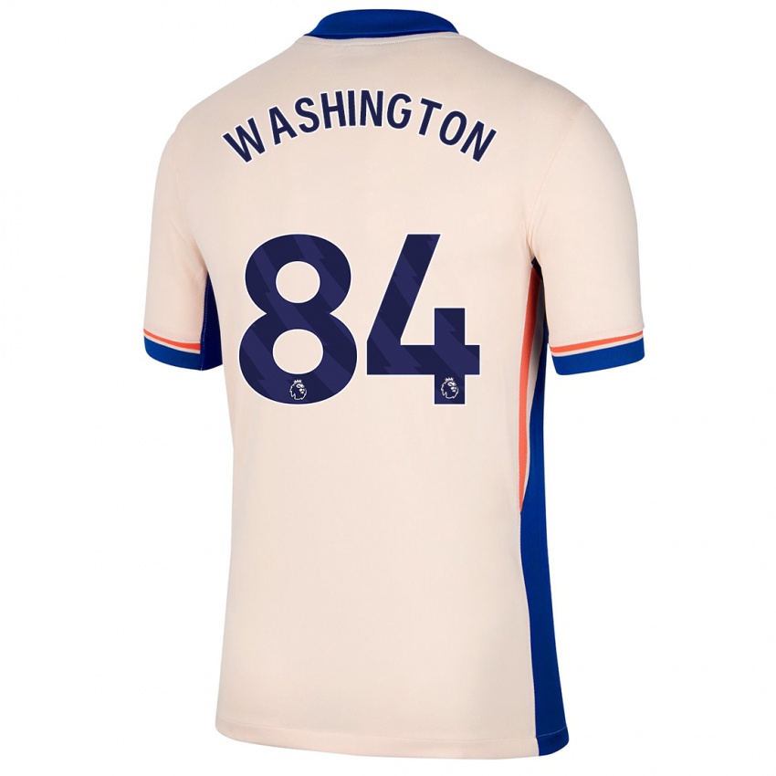 Bambino Maglia Marcell Washington #84 Beige Chiaro Kit Gara Away 2024/25 Maglietta