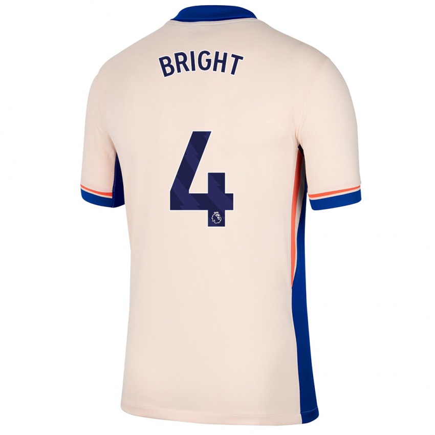 Bambino Maglia Millie Bright #4 Beige Chiaro Kit Gara Away 2024/25 Maglietta