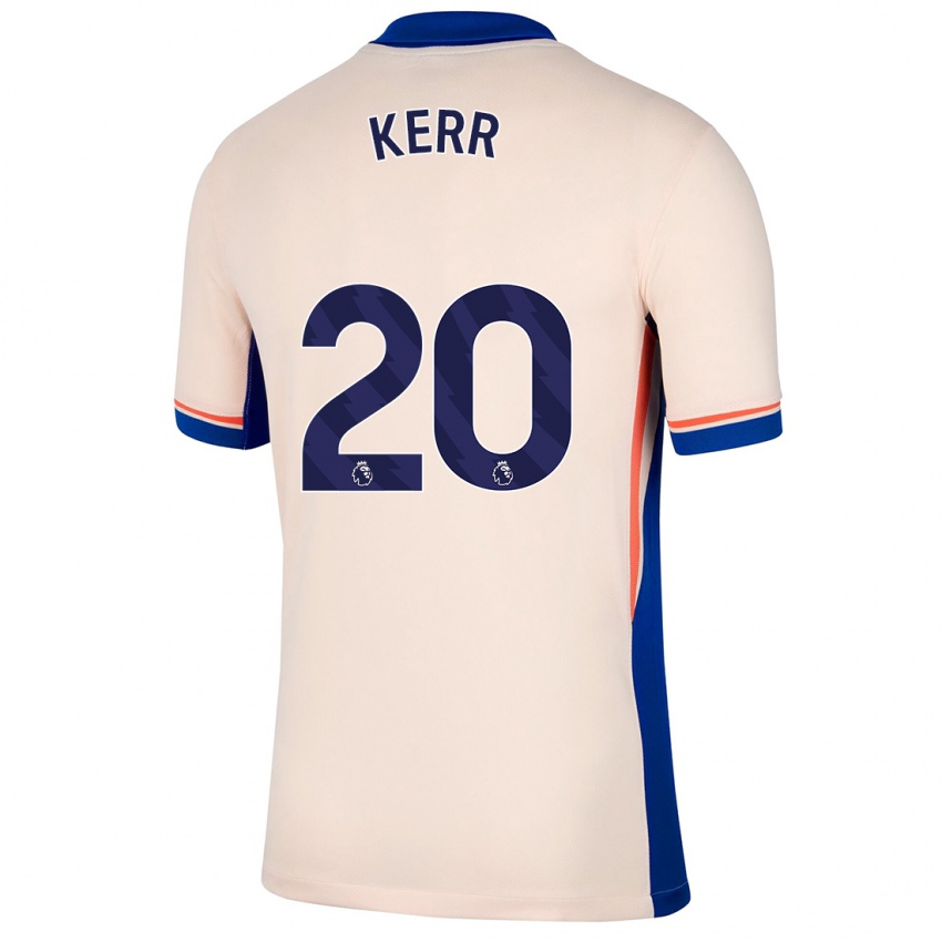 Bambino Maglia Sam Kerr #20 Beige Chiaro Kit Gara Away 2024/25 Maglietta