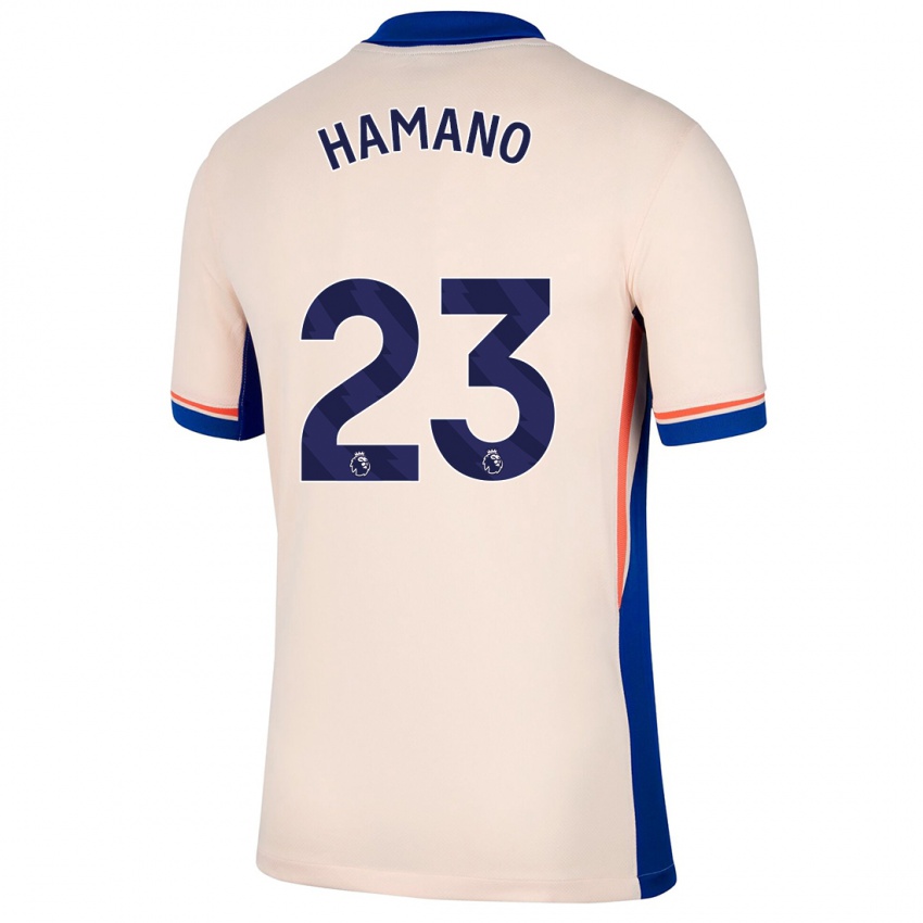 Bambino Maglia Maika Hamano #23 Beige Chiaro Kit Gara Away 2024/25 Maglietta