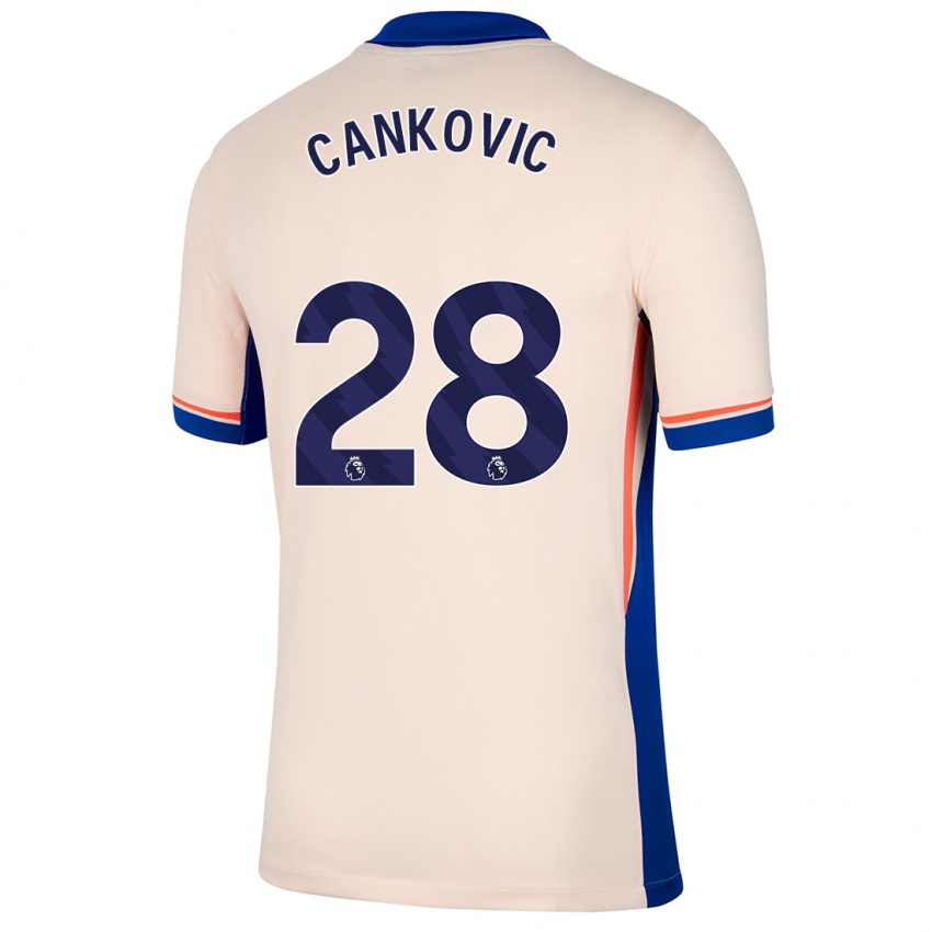 Bambino Maglia Jelena Čanković #28 Beige Chiaro Kit Gara Away 2024/25 Maglietta