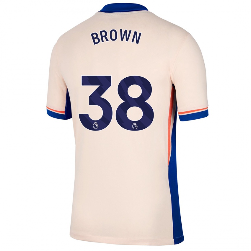 Bambino Maglia Cerys Brown #38 Beige Chiaro Kit Gara Away 2024/25 Maglietta