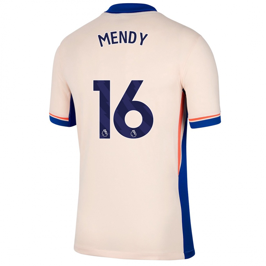 Bambino Maglia Edouard Mendy #16 Beige Chiaro Kit Gara Away 2024/25 Maglietta