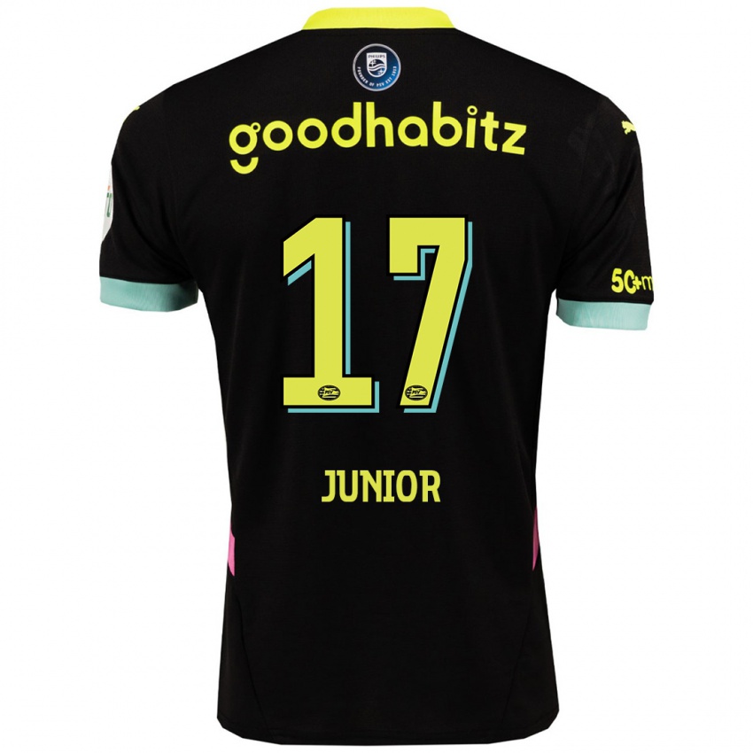 Bambino Maglia Mauro Junior #17 Nero Giallo Kit Gara Away 2024/25 Maglietta