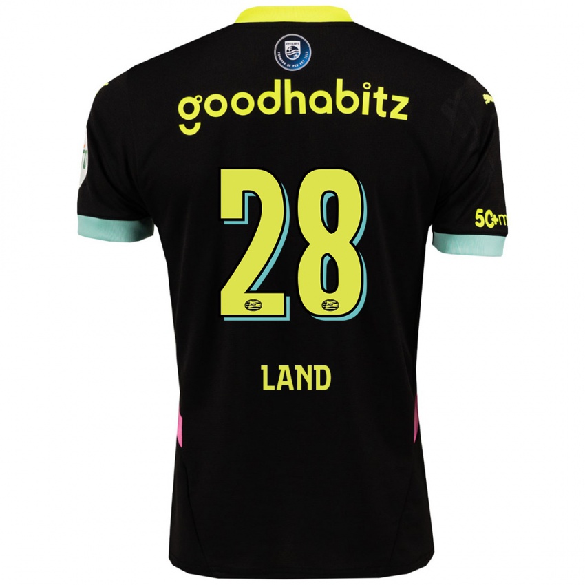 Bambino Maglia Tygo Land #28 Nero Giallo Kit Gara Away 2024/25 Maglietta