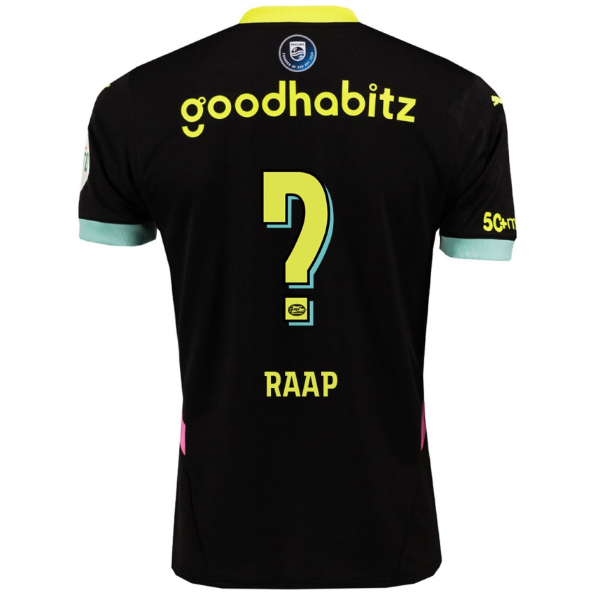 Bambino Maglia Yiandro Raap #0 Nero Giallo Kit Gara Away 2024/25 Maglietta