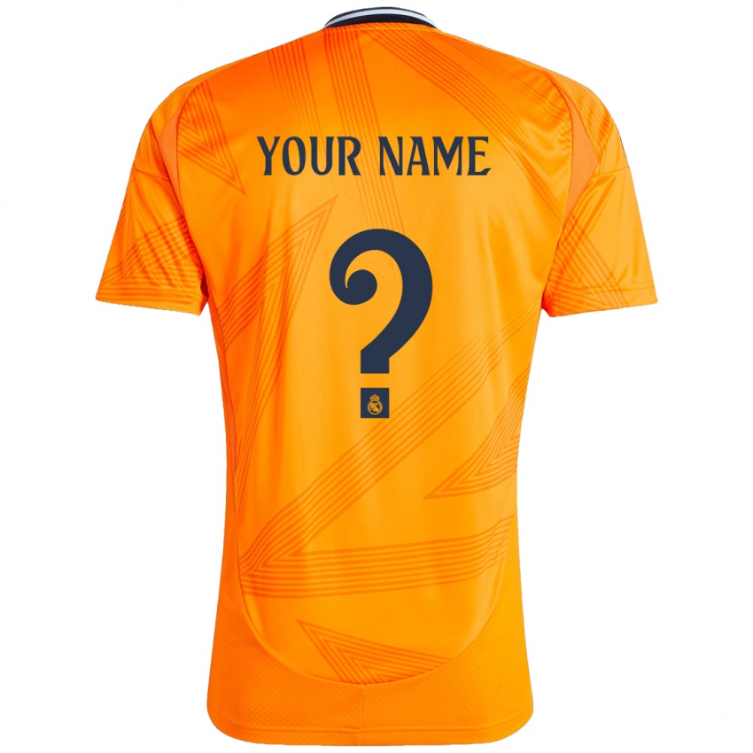 Bambino Maglia Il Tuo Nome #0 Arancione Kit Gara Away 2024/25 Maglietta