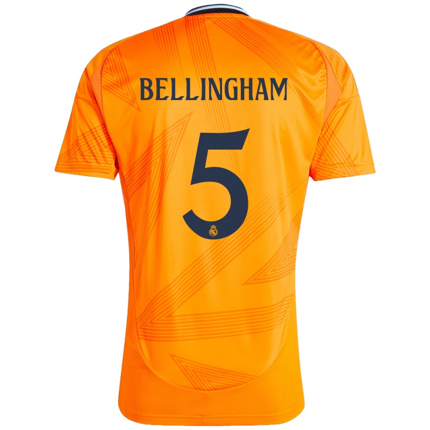 Bambino Maglia Jude Bellingham #5 Arancione Kit Gara Away 2024/25 Maglietta