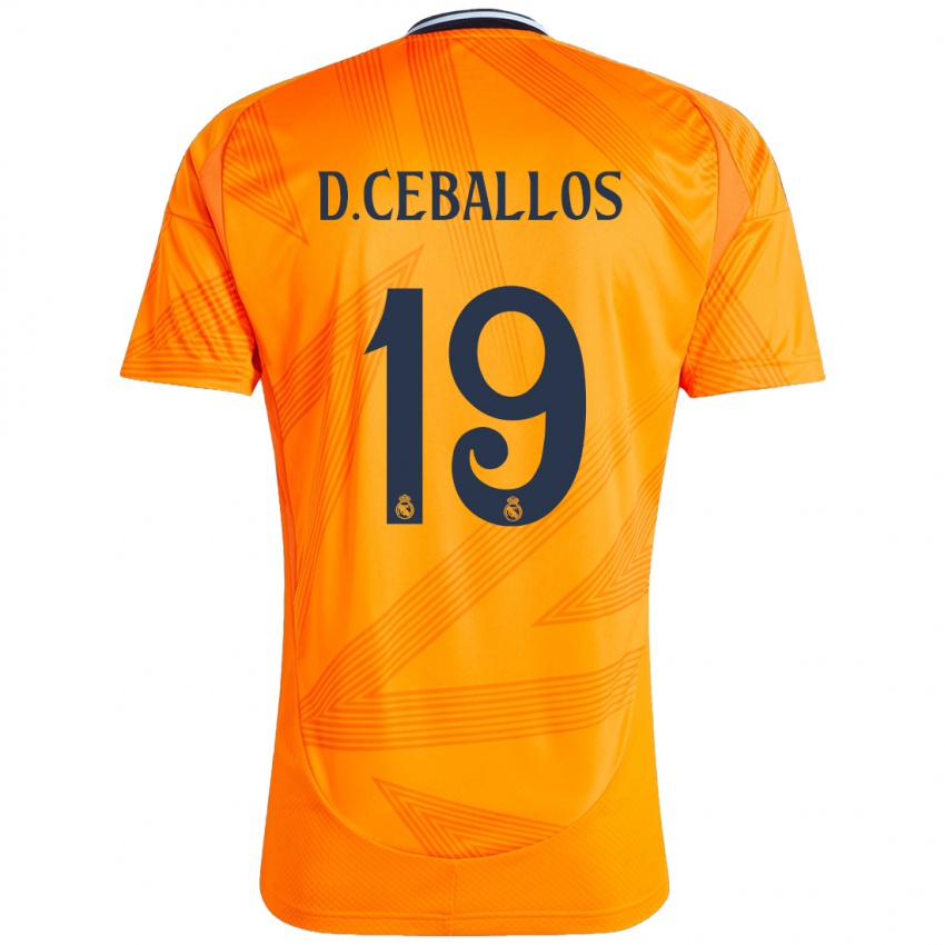 Bambino Maglia Dani Ceballos #19 Arancione Kit Gara Away 2024/25 Maglietta