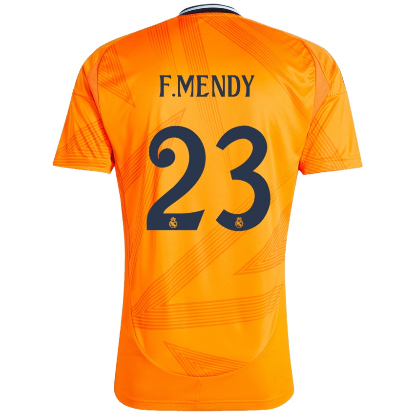 Bambino Maglia Ferland Mendy #23 Arancione Kit Gara Away 2024/25 Maglietta