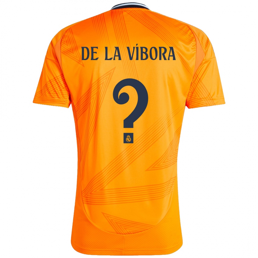 Bambino Maglia David De La Víbora #0 Arancione Kit Gara Away 2024/25 Maglietta