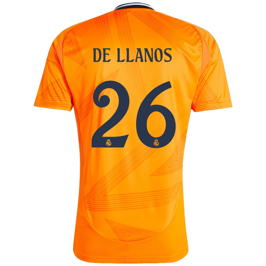 Bambino Maglia Hugo De Llanos #26 Arancione Kit Gara Away 2024/25 Maglietta