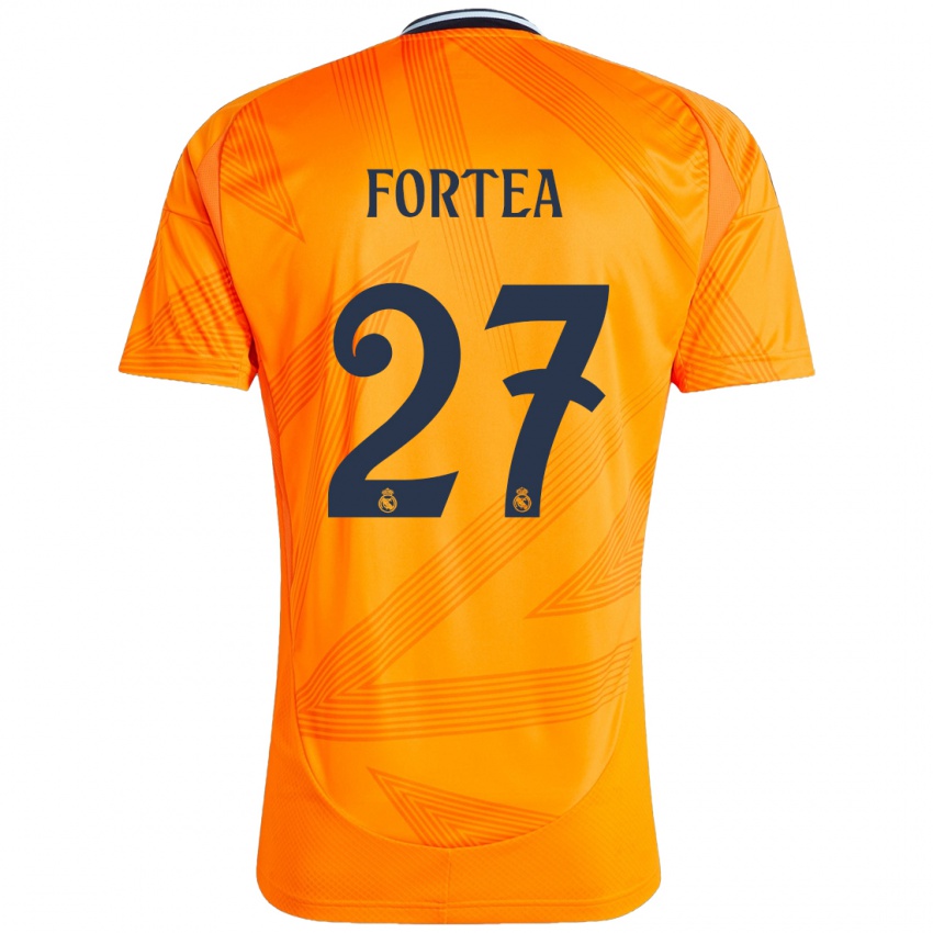 Bambino Maglia Jesús Fortea #27 Arancione Kit Gara Away 2024/25 Maglietta