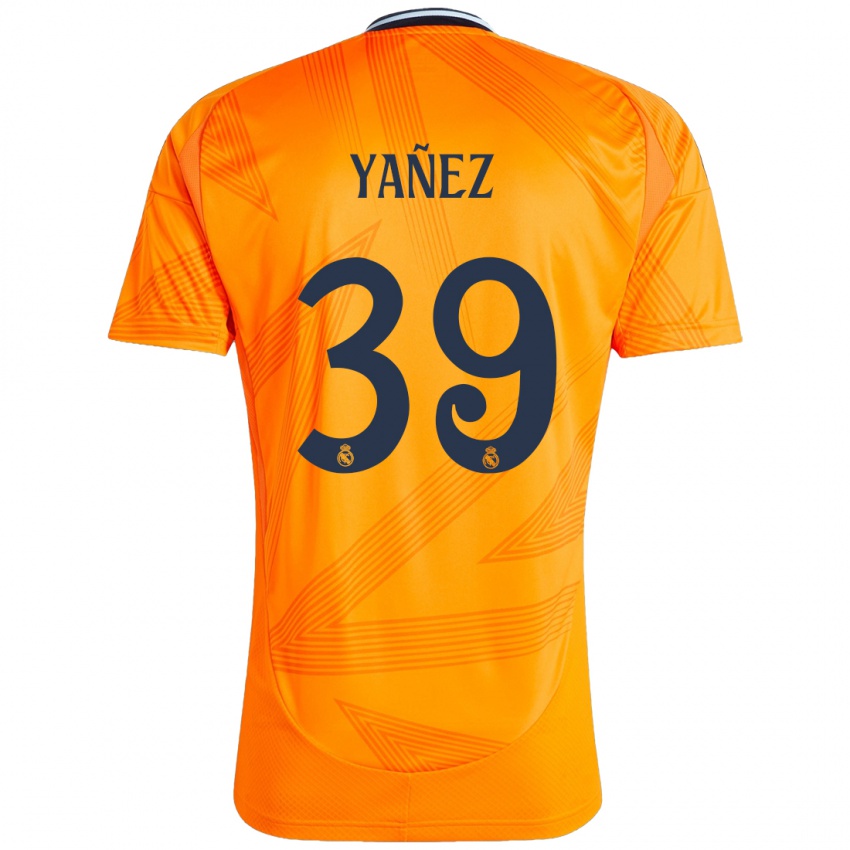 Bambino Maglia Daniel Yañez #39 Arancione Kit Gara Away 2024/25 Maglietta