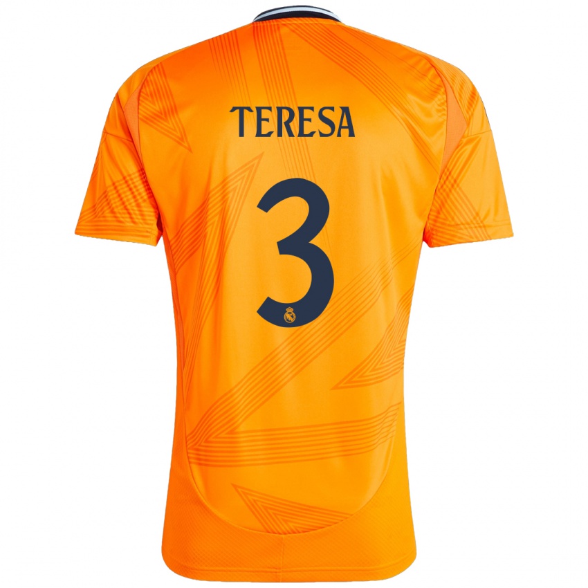 Bambino Maglia Teresa Abelleira #3 Arancione Kit Gara Away 2024/25 Maglietta