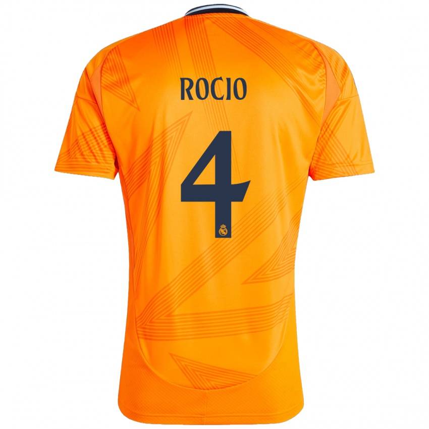 Bambino Maglia Rocio Galvez #4 Arancione Kit Gara Away 2024/25 Maglietta