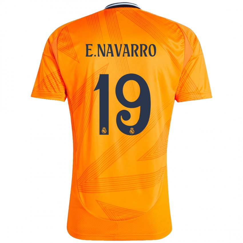 Bambino Maglia Eva Navarro #19 Arancione Kit Gara Away 2024/25 Maglietta