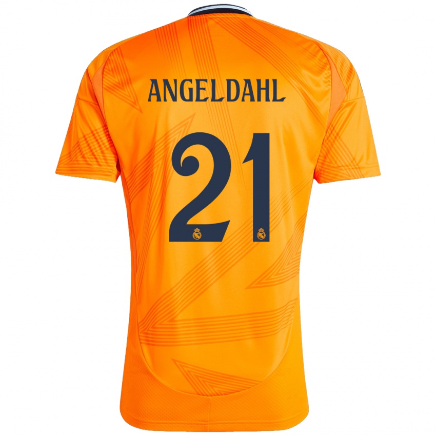 Bambino Maglia Filippa Angeldahl #21 Arancione Kit Gara Away 2024/25 Maglietta