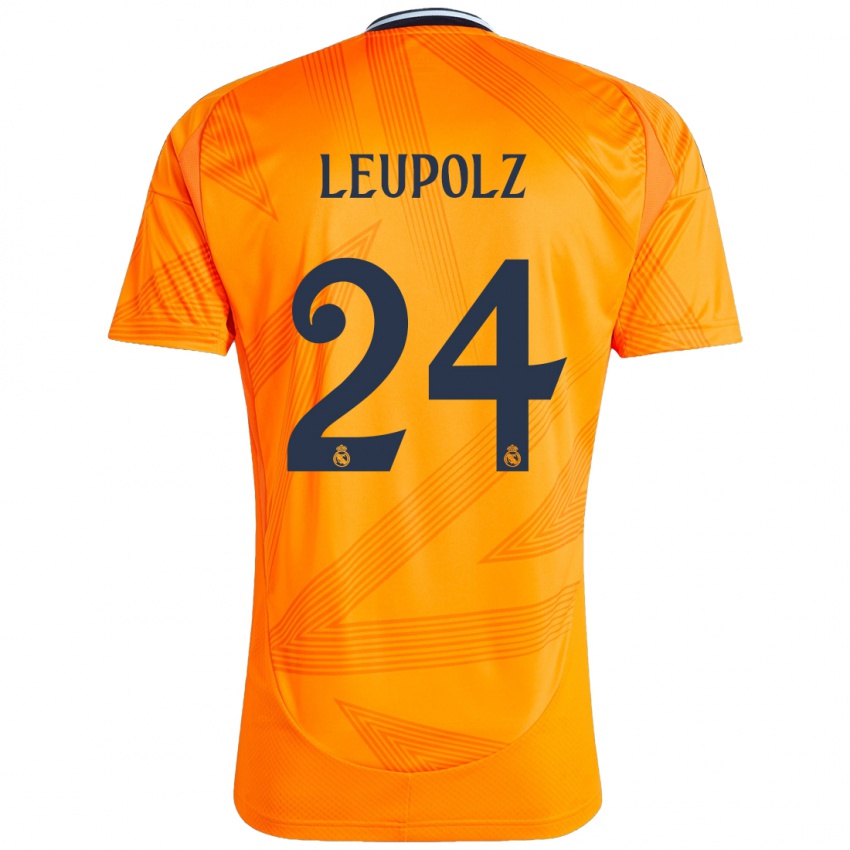 Bambino Maglia Melanie Leupolz #24 Arancione Kit Gara Away 2024/25 Maglietta