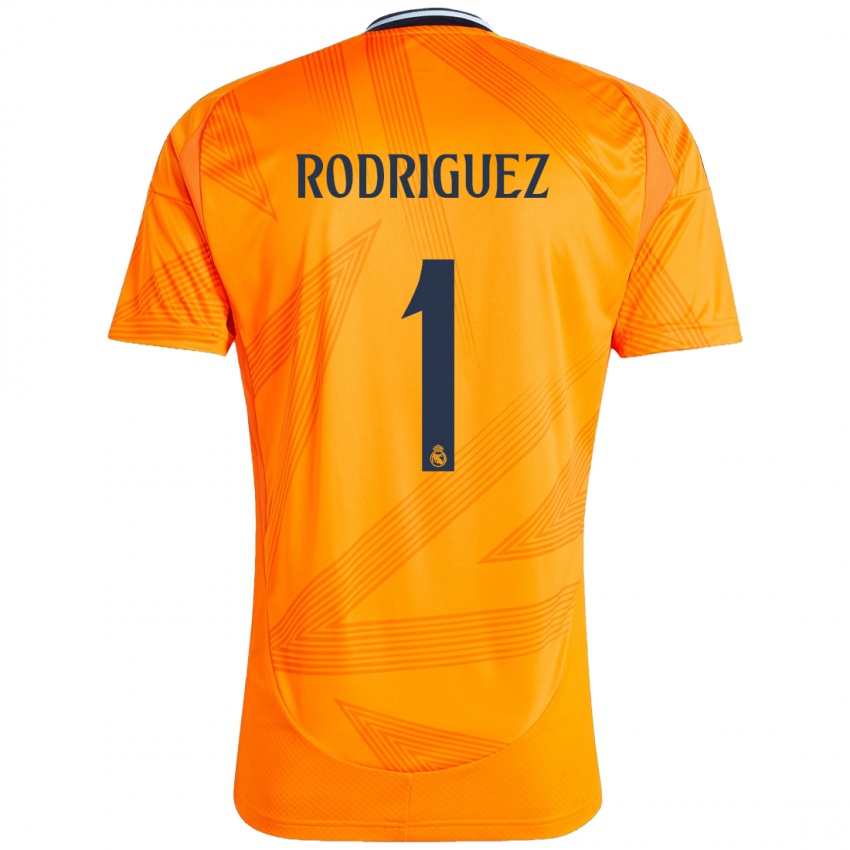 Bambino Maglia Misa Rodriguez #1 Arancione Kit Gara Away 2024/25 Maglietta