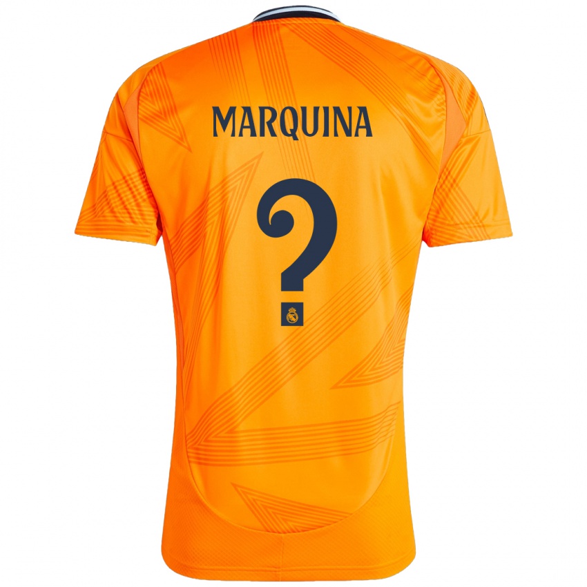 Bambino Maglia Guillermo Marquina #0 Arancione Kit Gara Away 2024/25 Maglietta