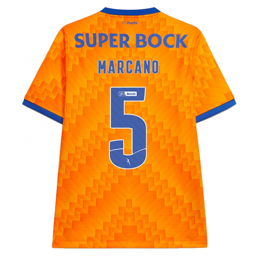 Bambino Maglia Ivan Marcano #5 Arancione Kit Gara Away 2024/25 Maglietta