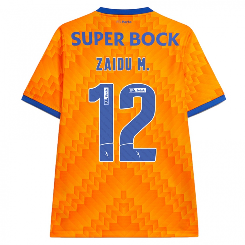 Bambino Maglia Zaidu #12 Arancione Kit Gara Away 2024/25 Maglietta